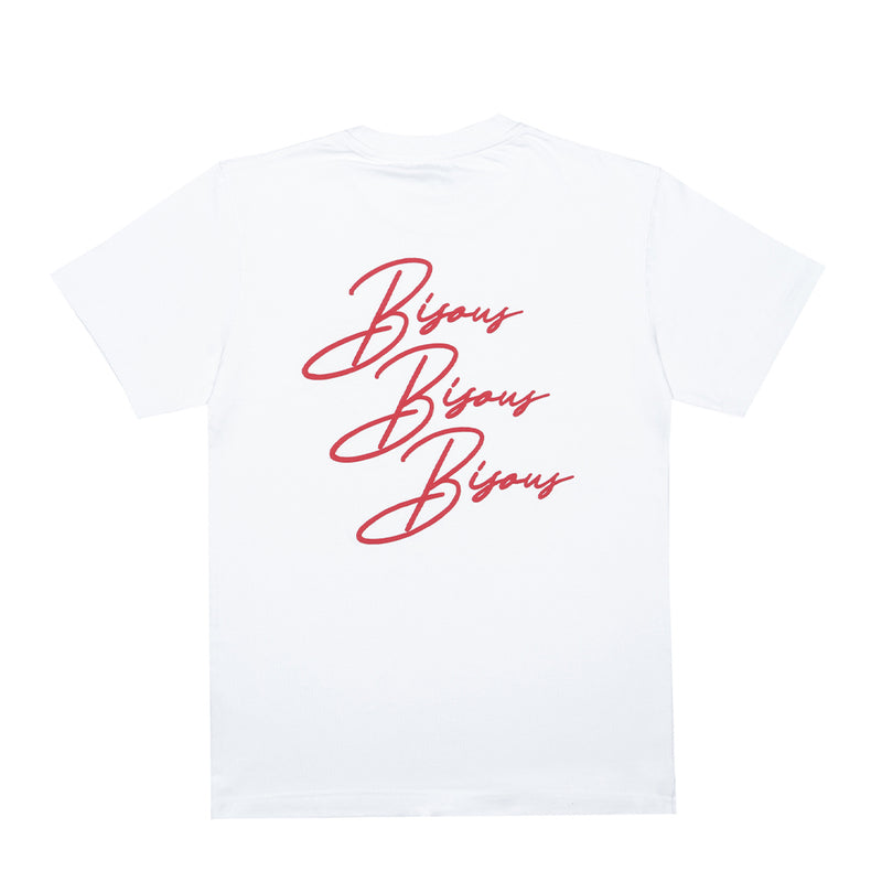 Bisous Skateboard - T-Shirt SS Cigarette - Blanc