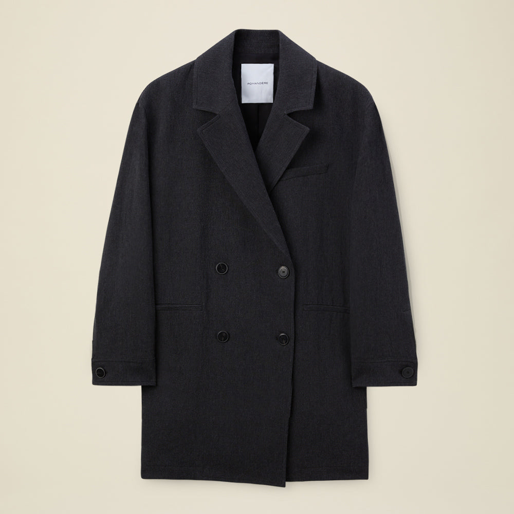 Pomand re Manteau uni Anthracite Merci Paris