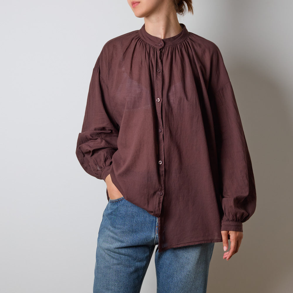 merci　17 Merci - Victoria Shirt - Brown – Merci Paris
