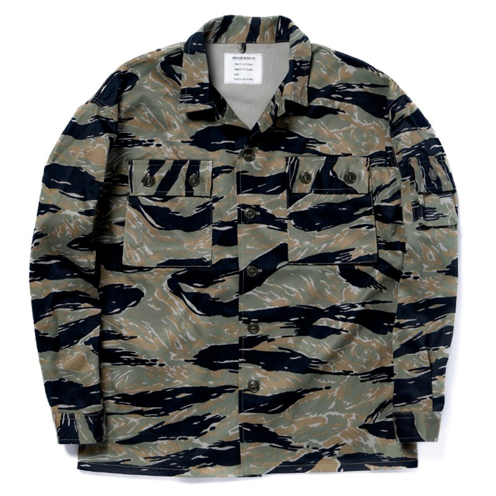The real McCoys - Tiger Camouflage Jacket - Green – Merci Paris