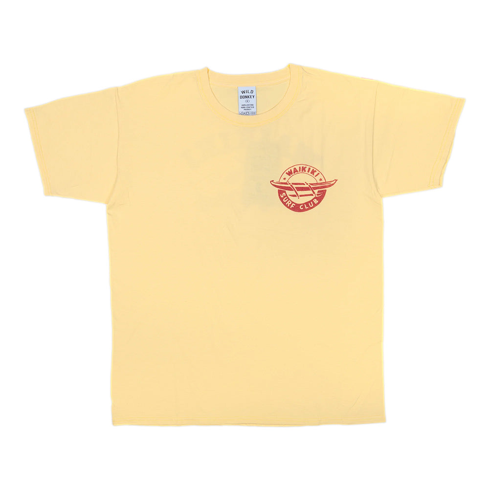 Tシャツ・カットソー WILD DONKEY Men T Shirts WAIKIKI SUNFLOWER Yellow Wild Donkey - T-shirt Waikiki - Jaune – Merci Paris