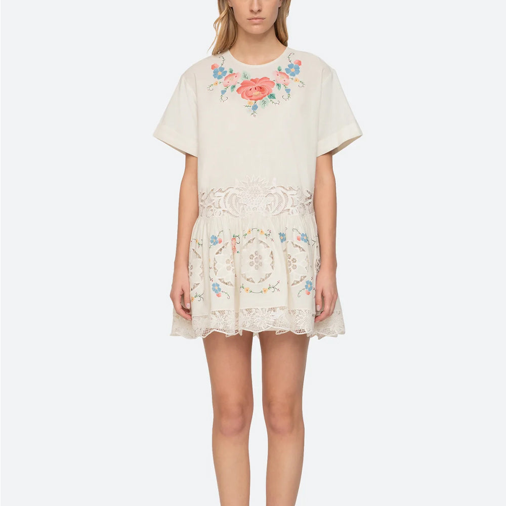 Sea NY - Astrid dress - Ecru Merci Paris Sea NY - Astrid dress - Ecru Merci Paris