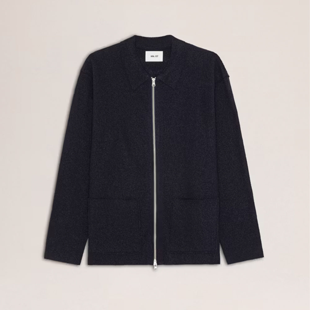 NN07 - Maille Jonas Zip 6398 - Bleu Marine – Merci Paris