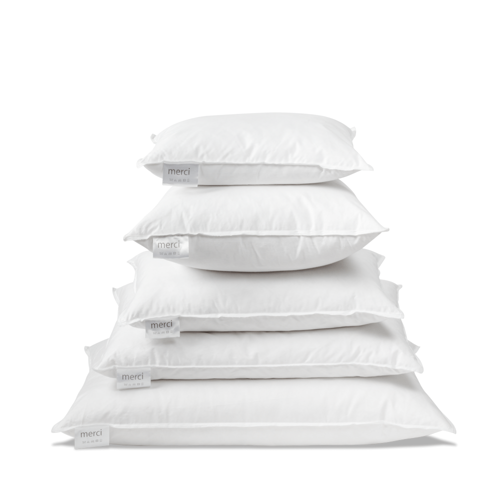Pillow filled with goose feathers