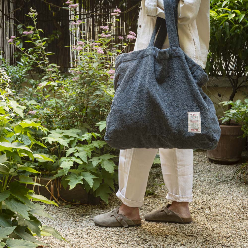 Merci - Tote Bag en coton - Merci 111 Bleu