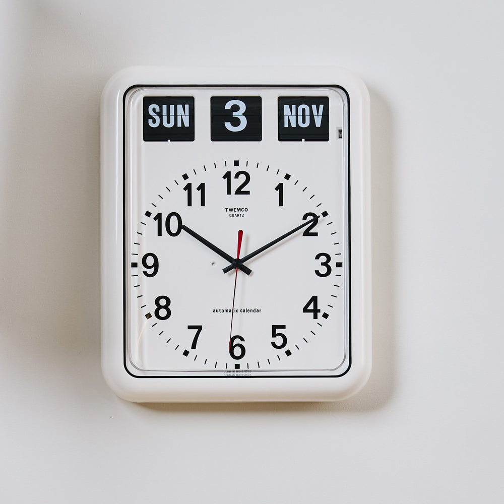 Wall Clock BQ 12A - White - Twemco – Merci Paris