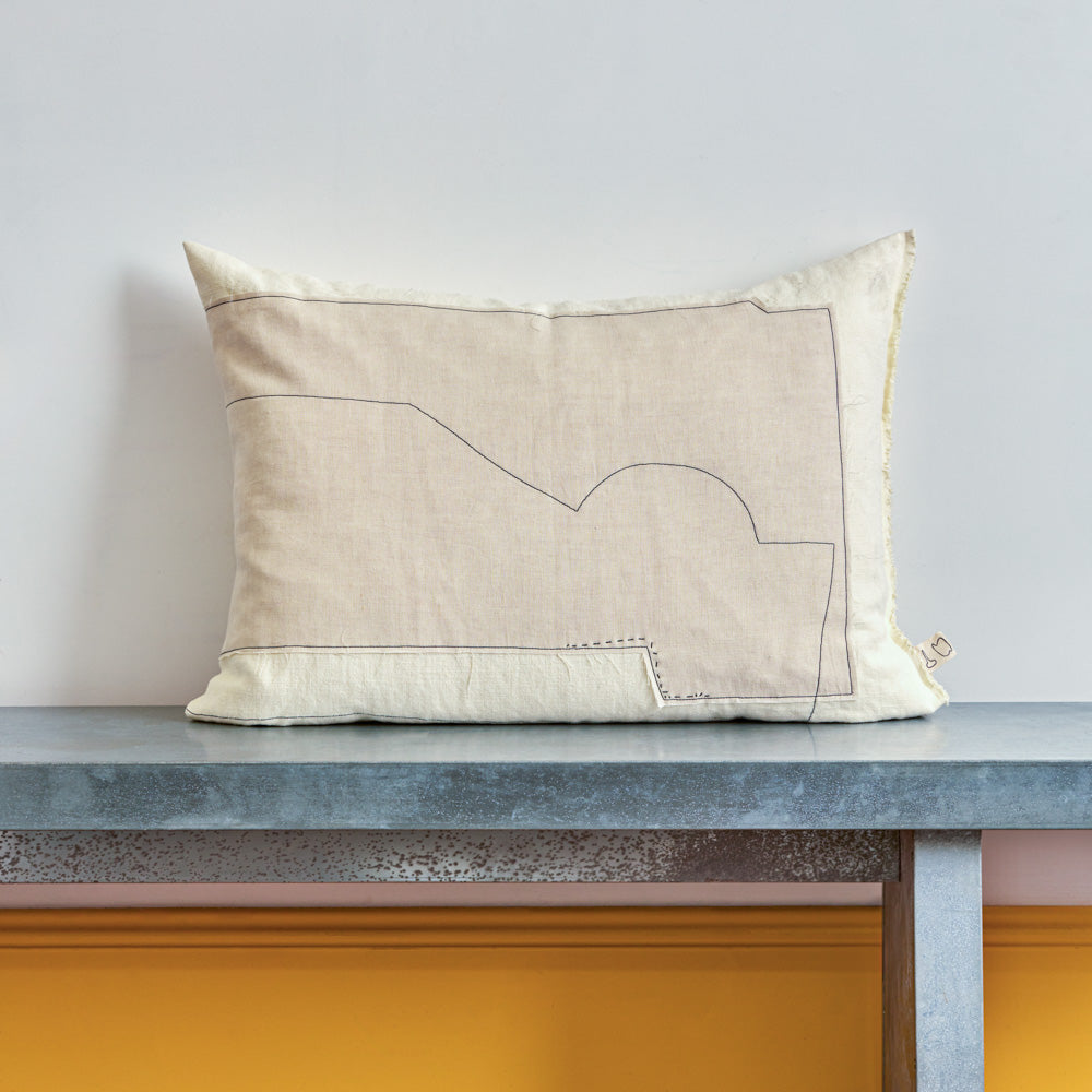 Le Mademoiselle Grand Cushion in Coconut (Cover Only)