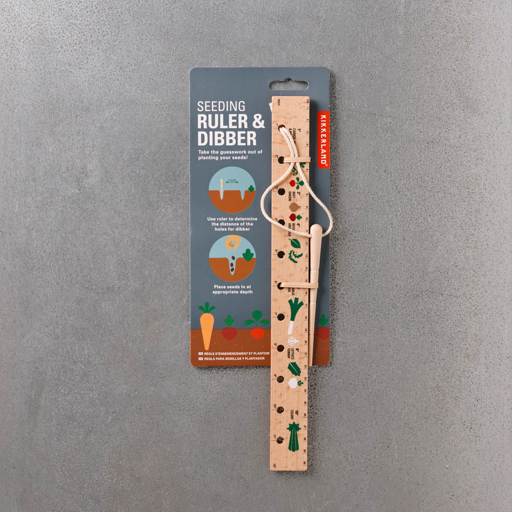 seed planting ruler Kikkerland Design