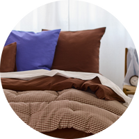 Percale cotton bedding