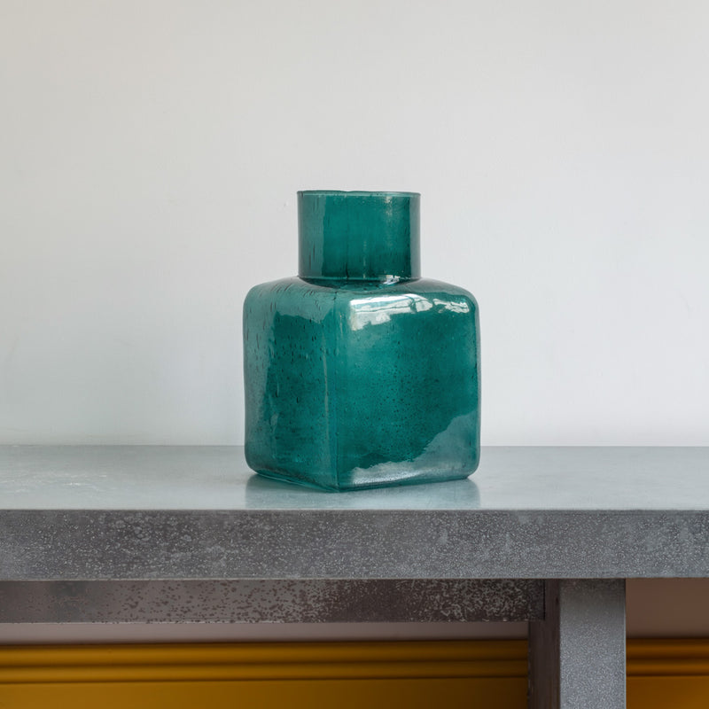 Vase en verre recyclé Elia - Forêt