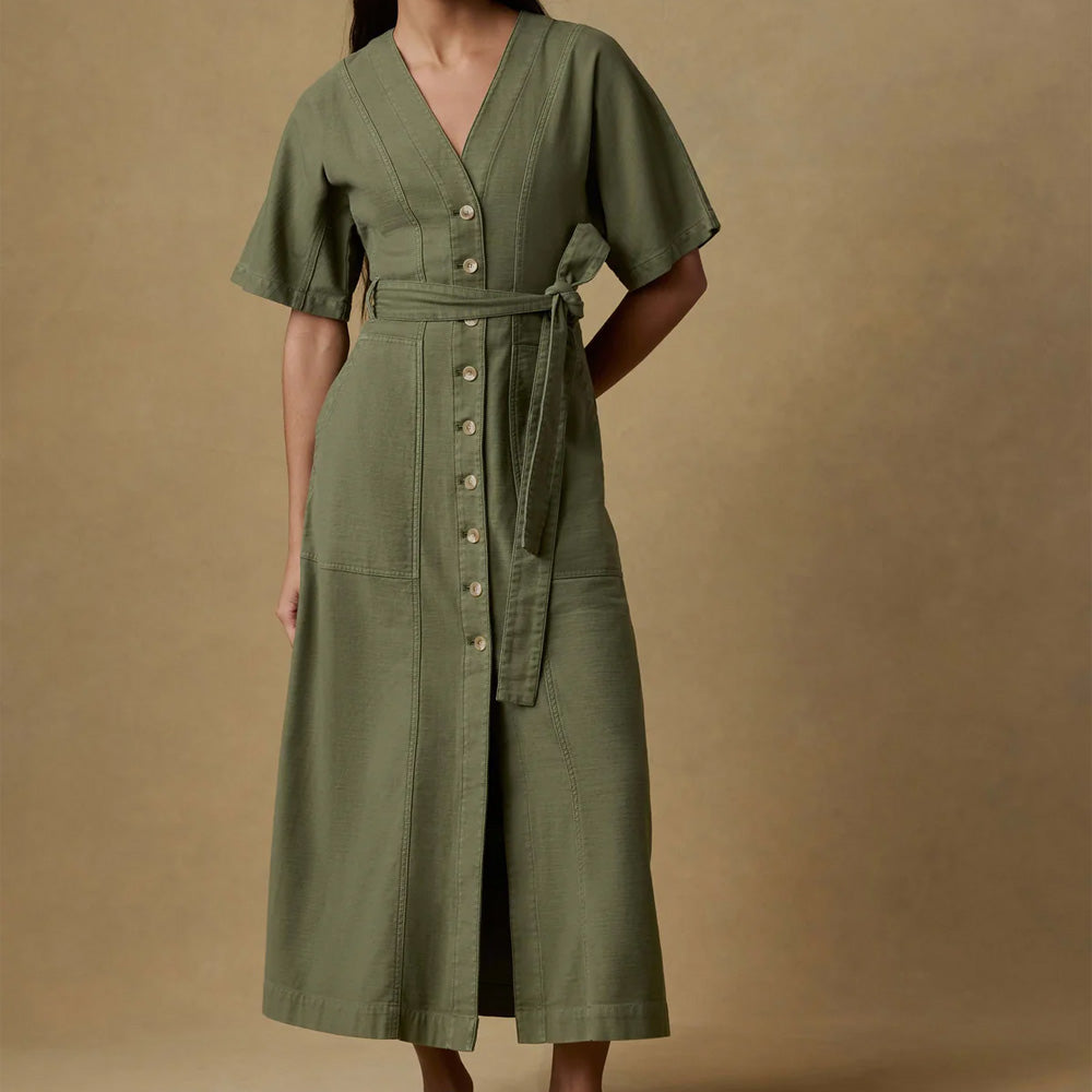 &merci green dress Green Abstract Mesh Bardot Ruched Midi Dress main image 1