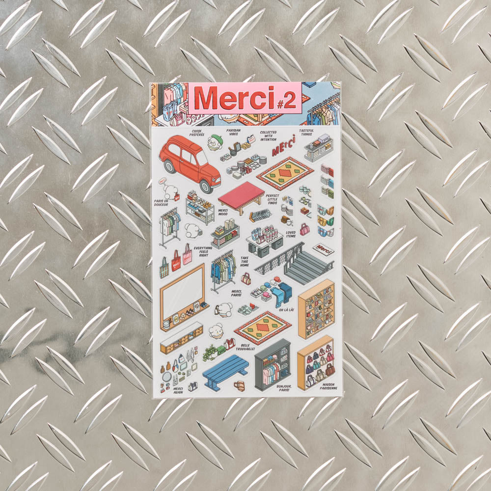 merci　2 Kit stickers Merci #2 – Merci Paris