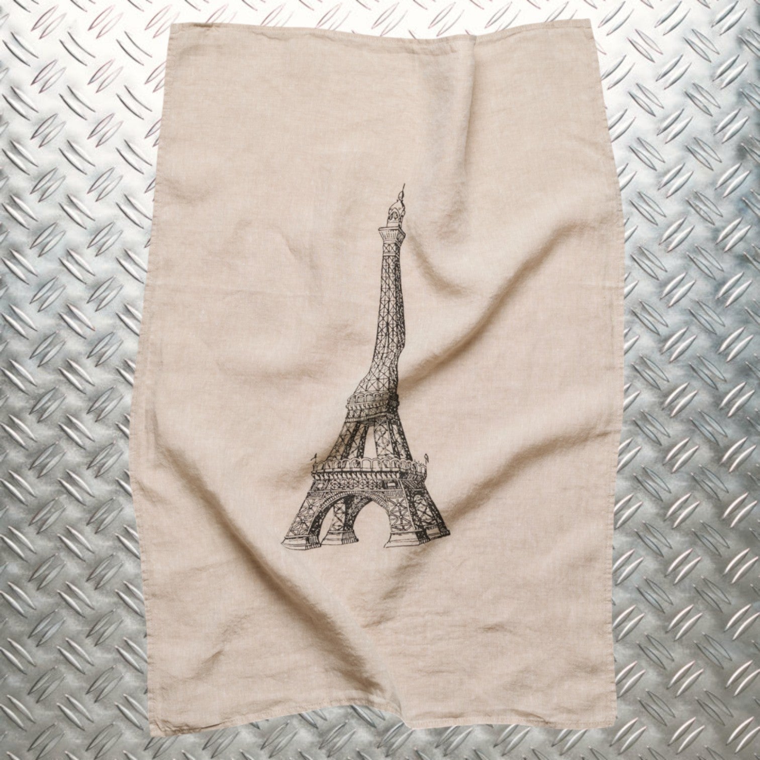 Serie limitee louise - Torchon en lin lavé - Tour Eiffel – Merci Paris