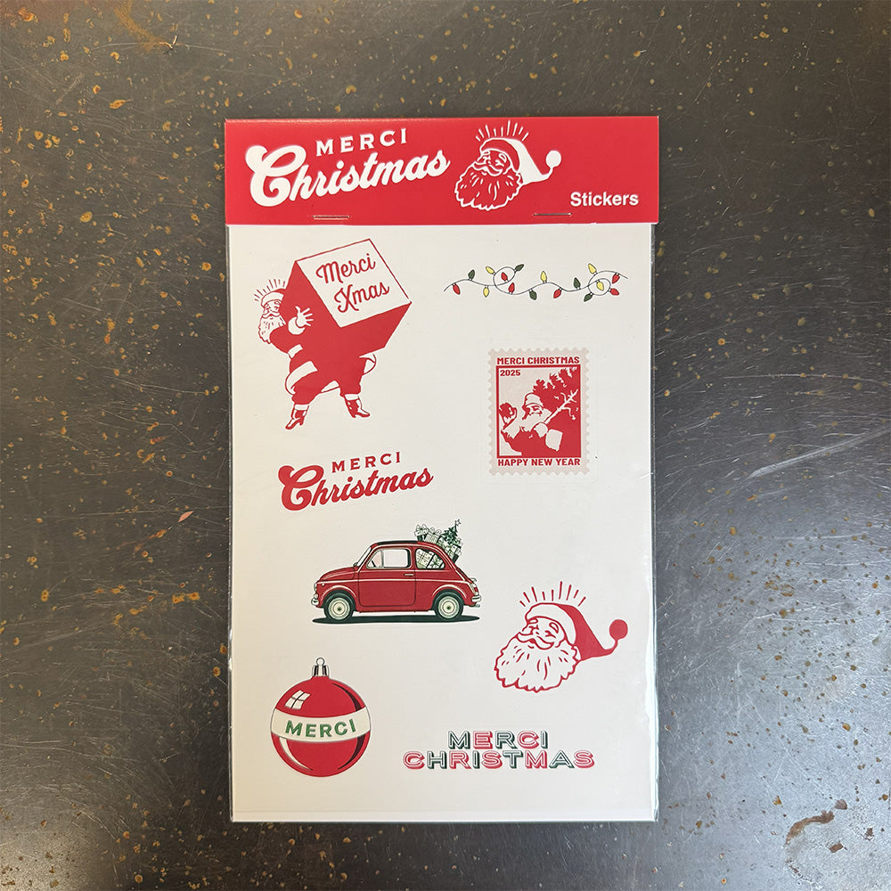 merci　4 Stickers - Merci Christmas – Merci Paris