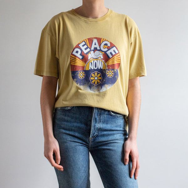 Brewster - T-Shirt Peace - Jaune