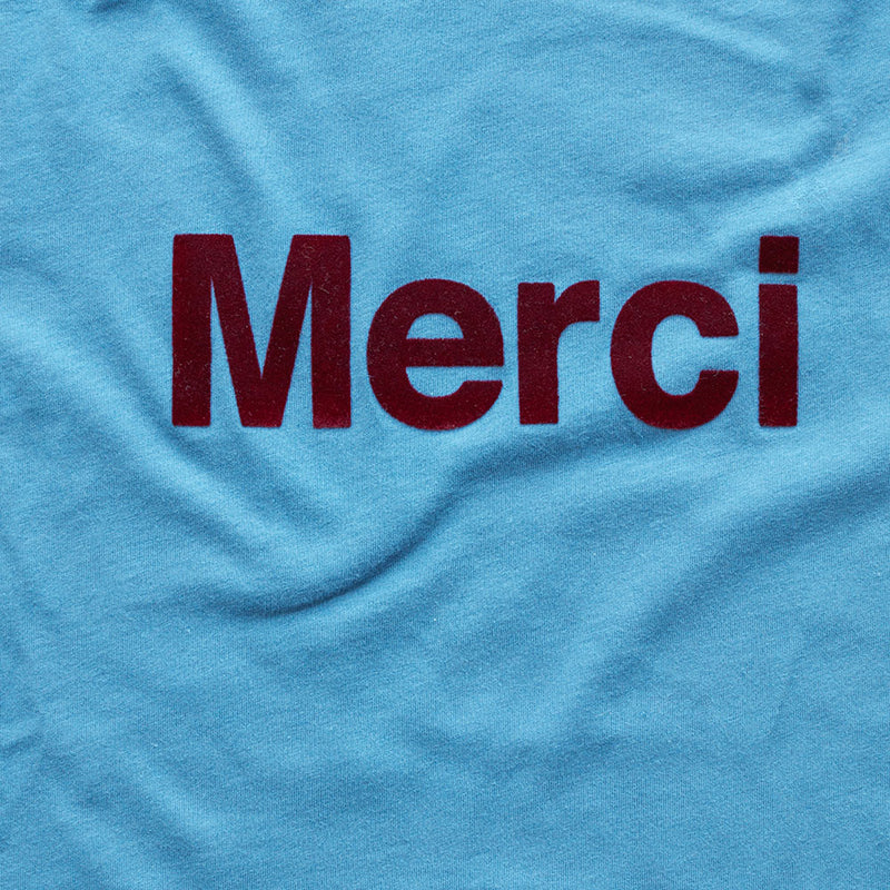 Merci - T-shirt logo Merci - Bleu