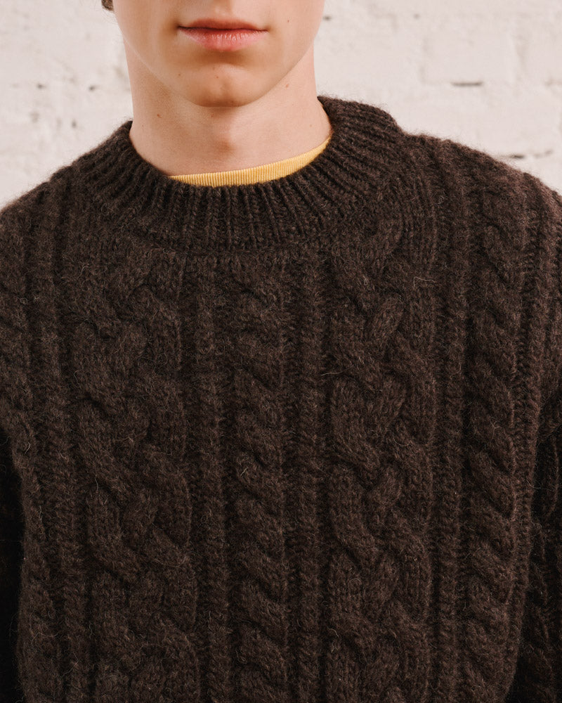 Merci - Pull Marius - Marron Chiné