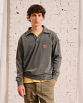 Merci - Silas Polo Shirt - Washed Black