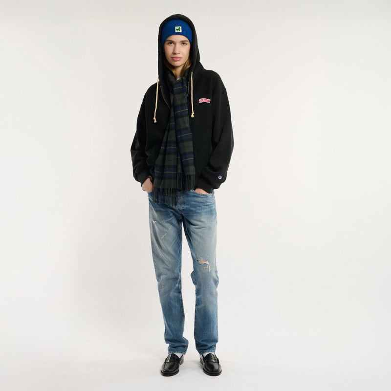 Merci x Champion - Sweat à zip Patch Merci - Noir - Prêt à porter