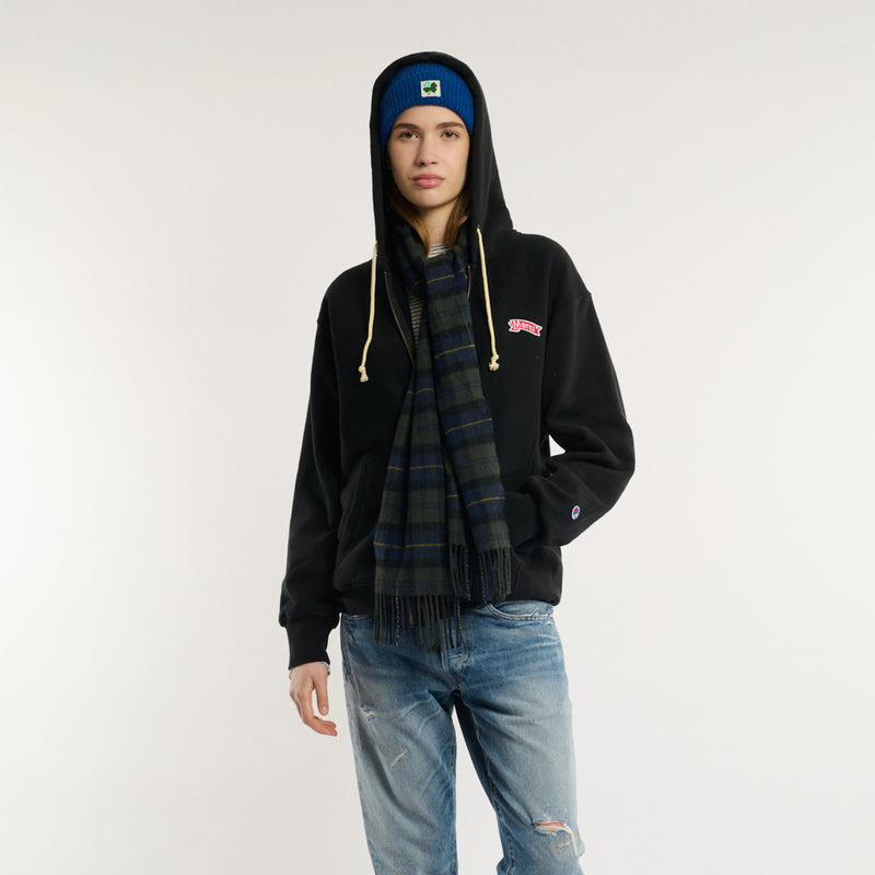 Merci x Champion - Sweat à zip Patch Merci - Noir - Prêt à porter