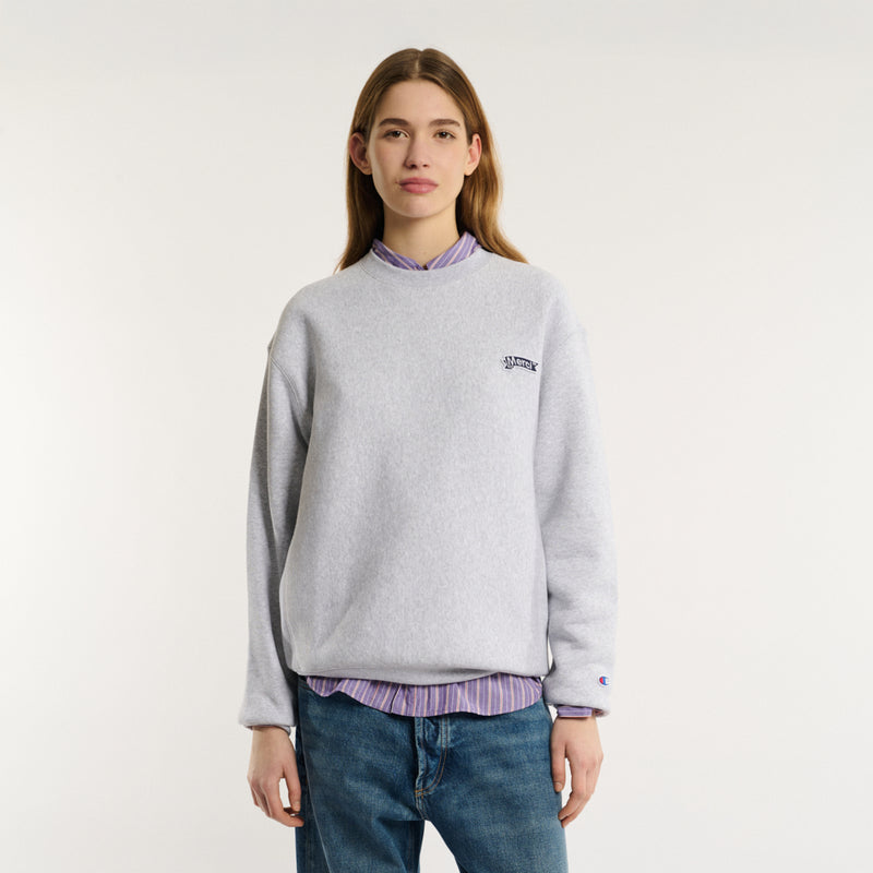 Merci x Champion - Sweat Merci Patch - Gris- Prêt à porter – Merci 