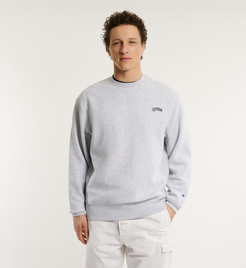 Merci x Champion - Sweat Merci Patch - Gris- Prêt à porter – Merci 
