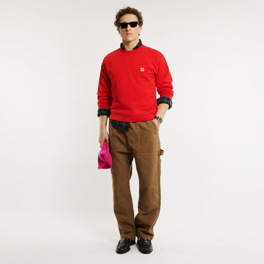 Au Vieux Campeur - Gaston Sweatshirt - Red – Merci Paris