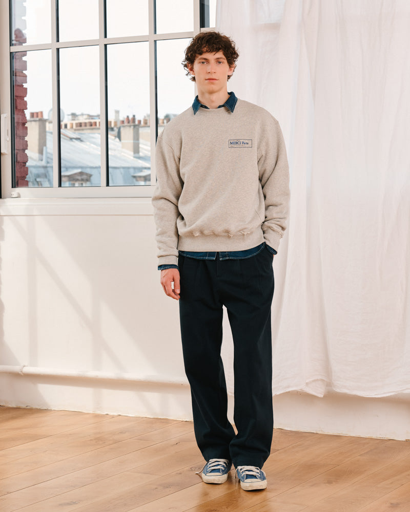 Merci - Miles Sweatshirt - Heather Gray