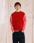 Merci - Sweat Dorian Bicolore - Rouge & Rose