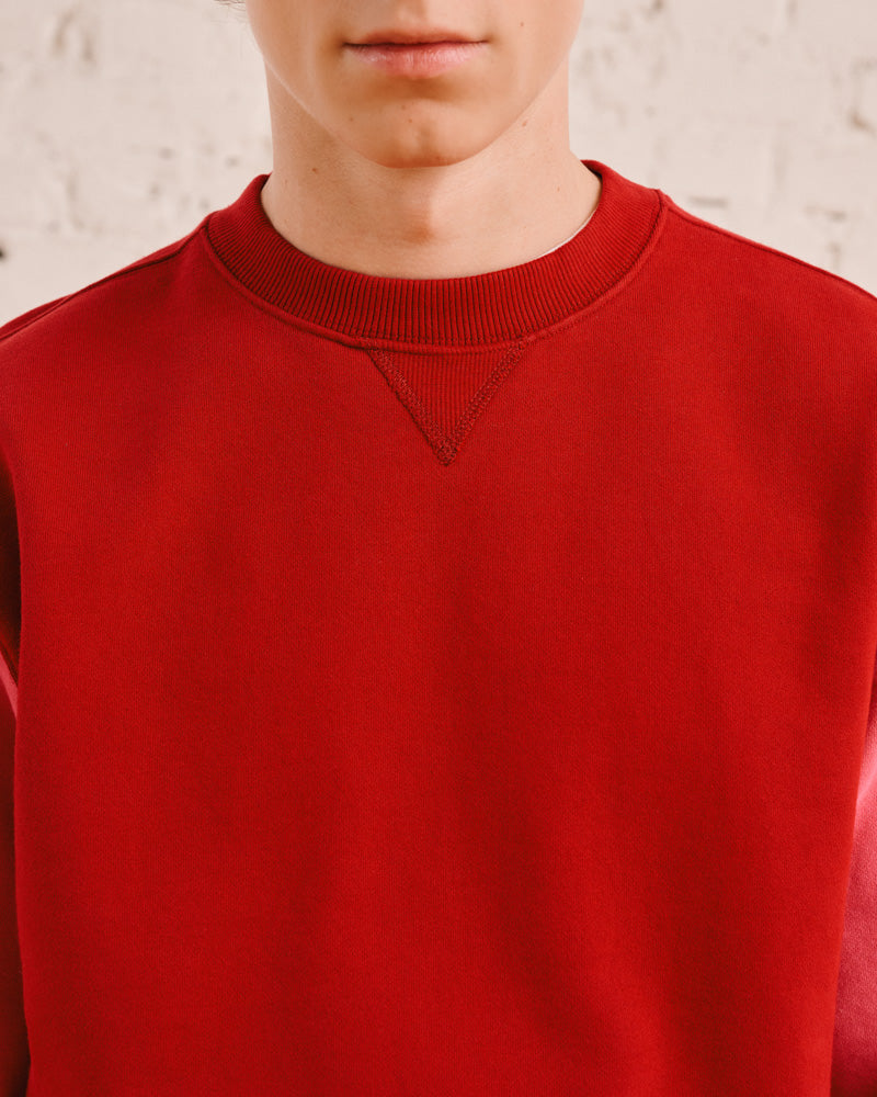 Merci - Sweat Dorian Bicolore - Rouge & Rose
