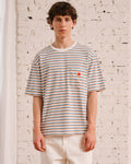 Merci - Vadim Striped T-Shirt - White & Blue