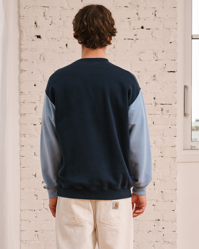 Merci - Sweat Dorian Bicolore - Marine & Bleu