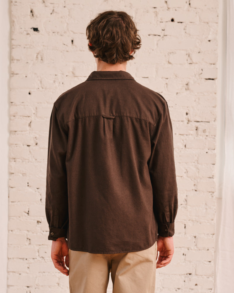 Merci - Chemise Pietro Flanelle - Marron