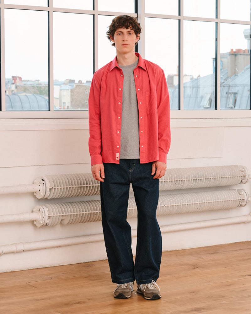Merci - Chemise Pietro Flanelle - Rose