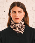 Merci - Bandana Martine Rayures - Beige & Marron