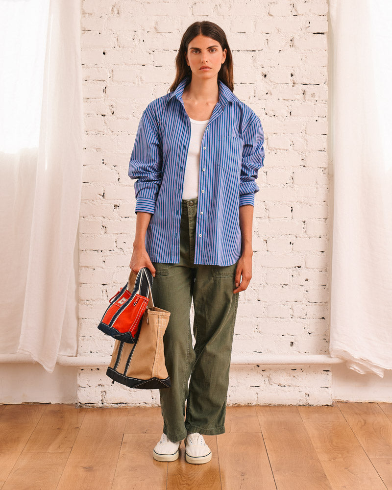 Merci - Chemise Constance Rayures - Violet & Bleu