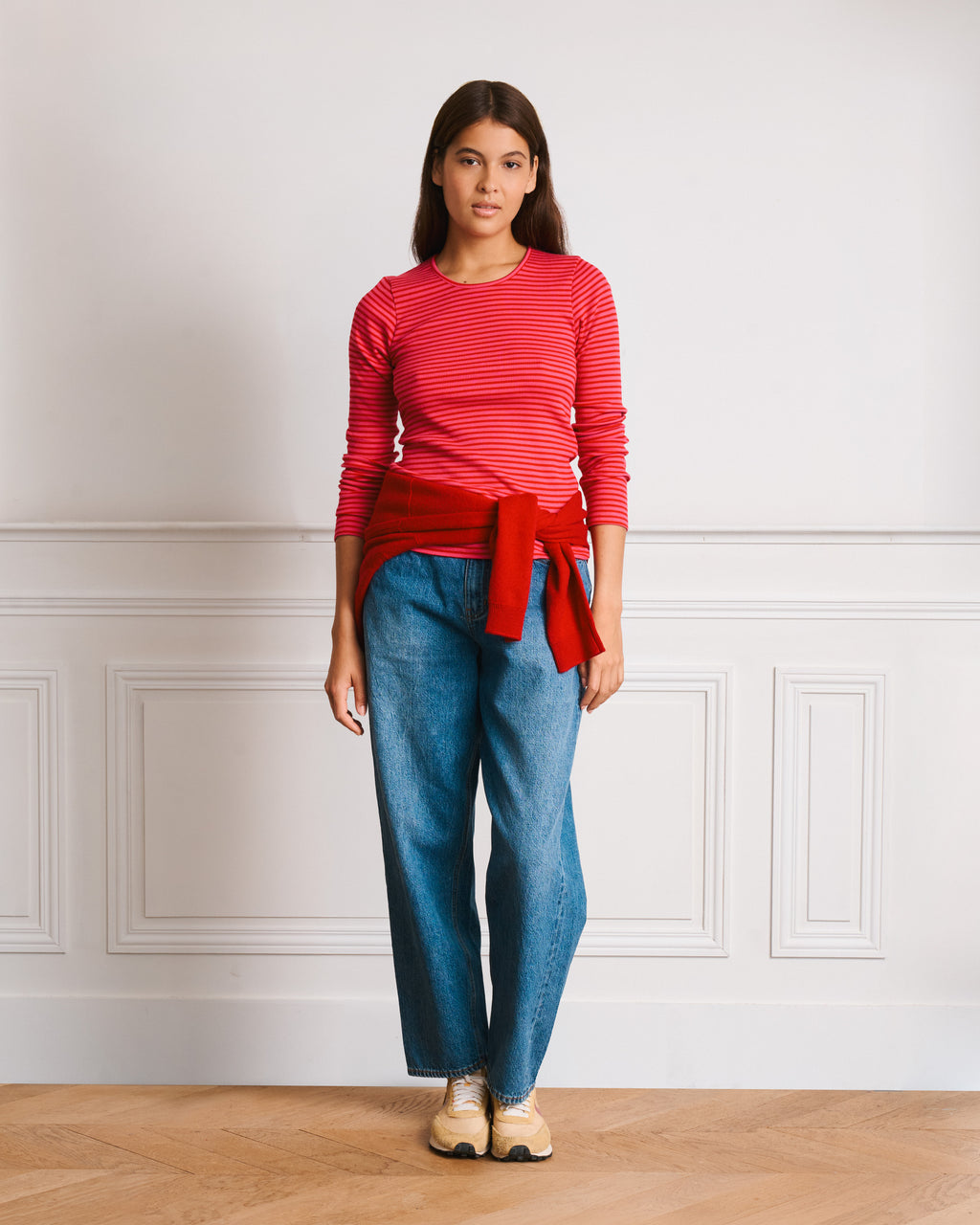 Merci - Carla T-shirt - Red & Pink