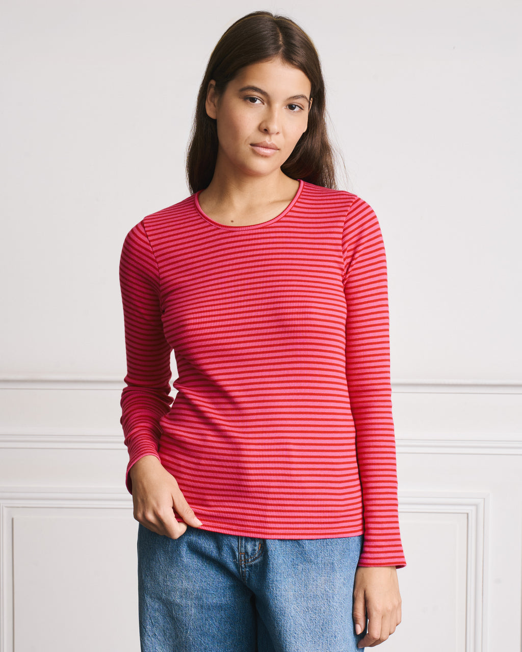 Merci - Carla T-shirt - Red & Pink