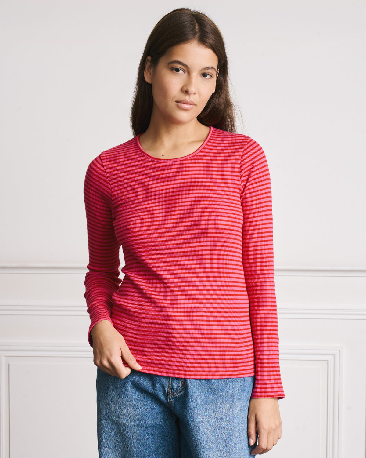 Merci - Carla T-shirt - Red & Pink