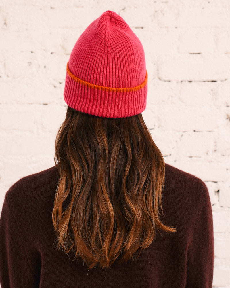 Merci - Bonnet Lucky Bicolore - Rose & Orange