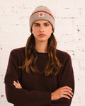 Merci - Bonnet Lucky Bicolore - Beige & Rouge