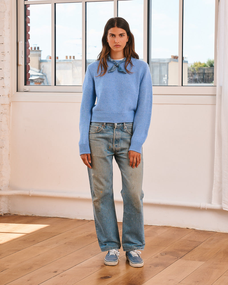 Merci - Pull Charlotte - Bleu Denim