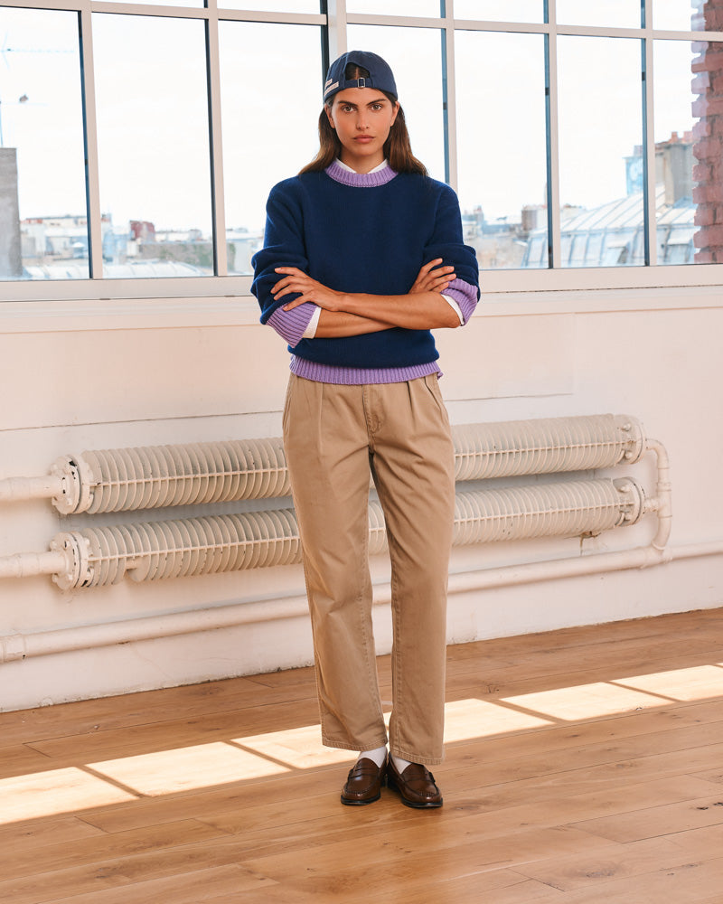 Merci - Eloise sweater - Blue & Purple