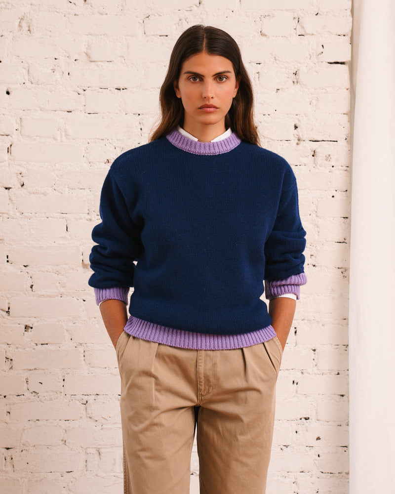 Merci - Eloise sweater - Blue & Purple