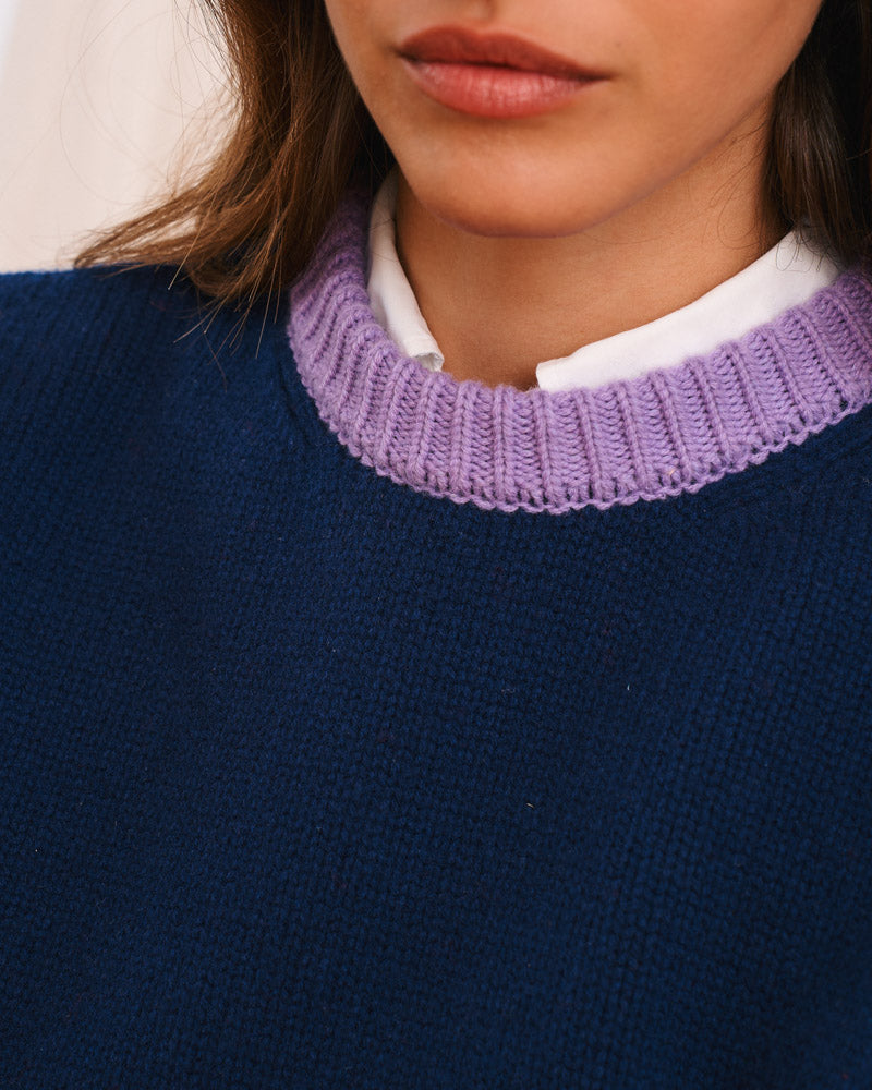 Merci - Eloise sweater - Blue & Purple