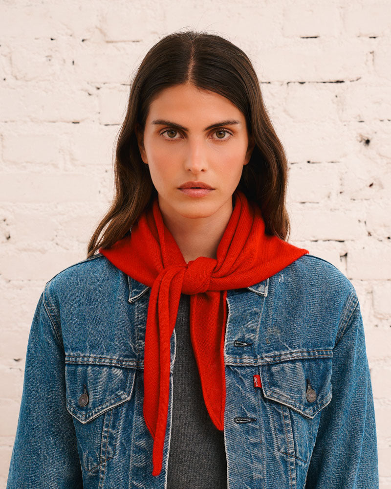 Merci - Martine cashmere bandana - Red