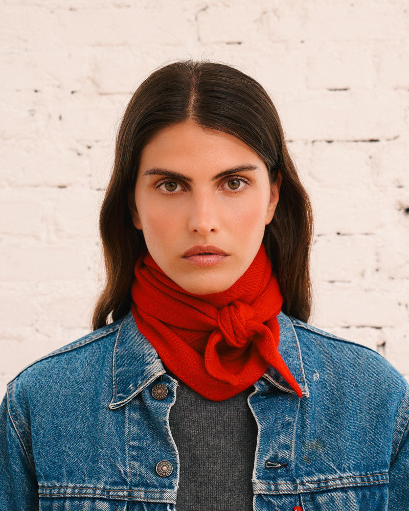 Merci - Bandana En Cachemire Martine - Rouge