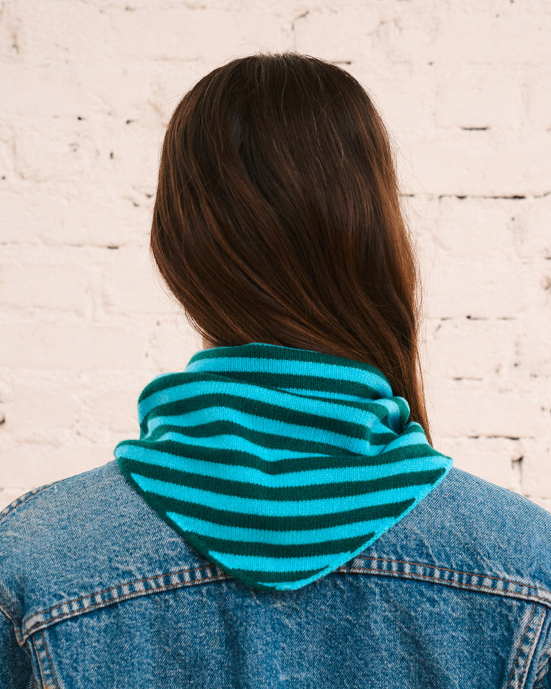 Merci - Martine Stripes Bandana - Blue & Green