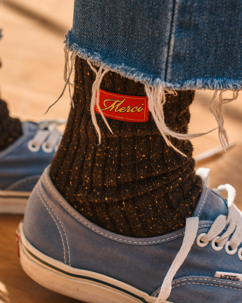 Merci - Chaussettes Sacha - Marron