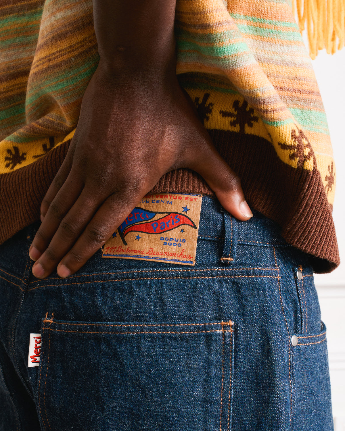 Merci - Jeans Droit Trèfle - Onewash